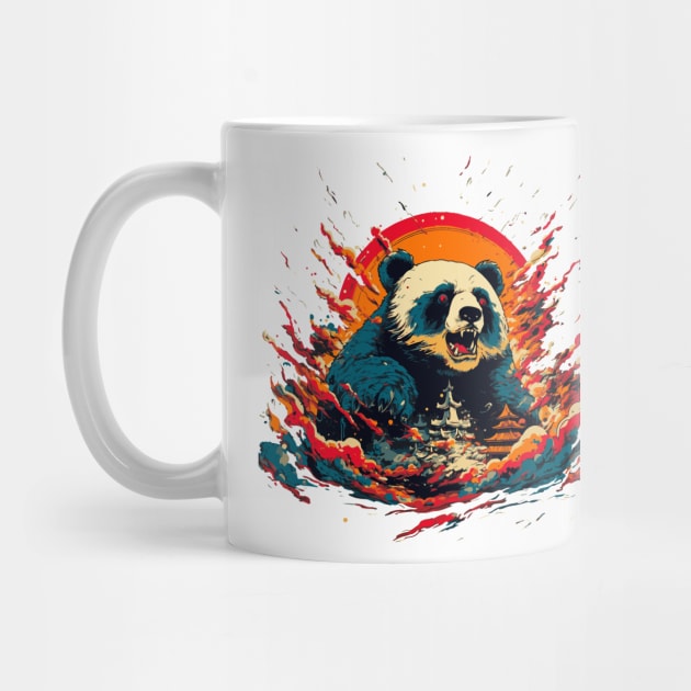 Japanese Sunset Giant Panda by tatadonets